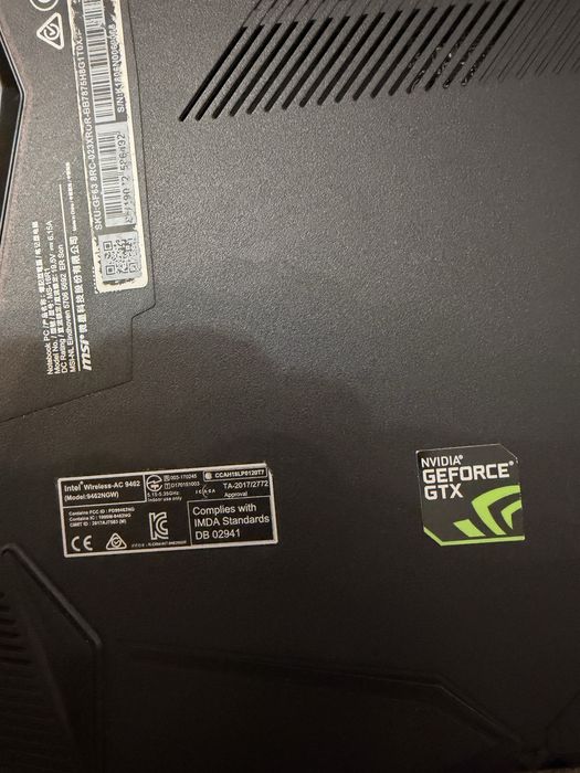 Laptop MSI GF63 8RC, i7 Gen 8, GTX