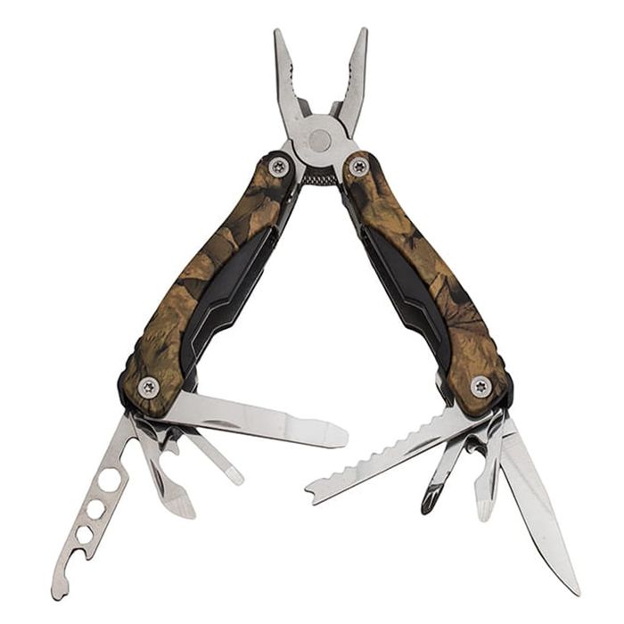 Cleste multifunctional Survival Gear, 10 functii, 22 cm, camuflaj