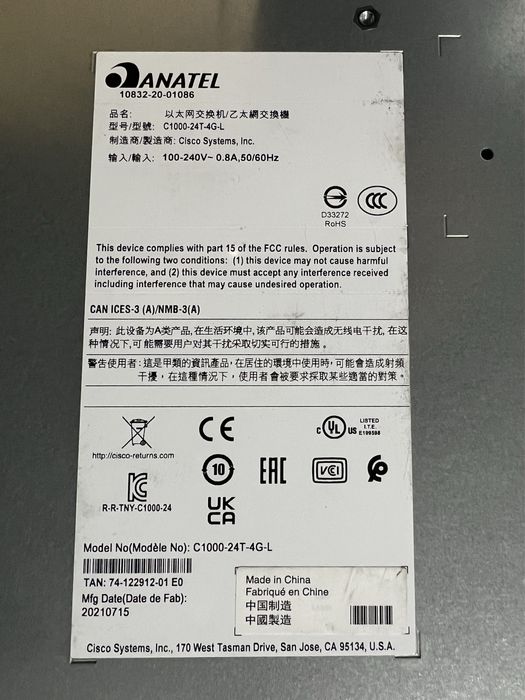 Коммутатор Cisco C1000-24T-4G-L