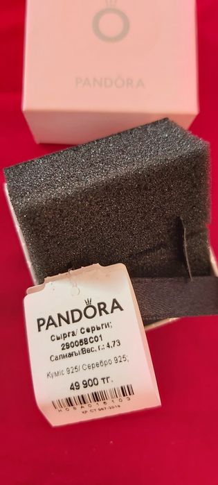 Продам серьги Pandora