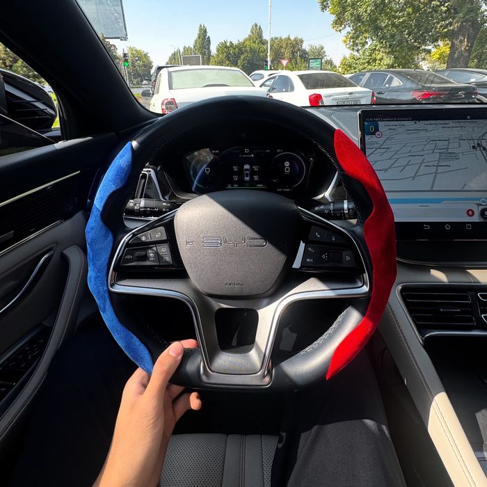 Чехол для руля, из замша