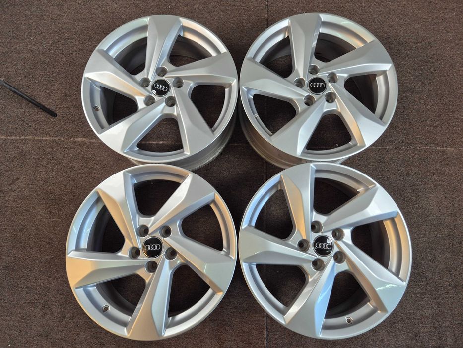 4 Jante Aliaj 5x112 18'' 7J ET 43 - OEM AUDI Q2 Q3 / VW Passat Touran Sharan T-Roc Tiguan / Skoda Octavia Karoq Kodiaq CA NOI !