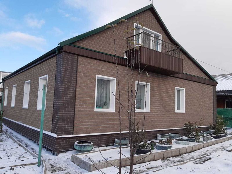 Фасад под камень. Утеплитель, водосток, профиля, доборные элементы