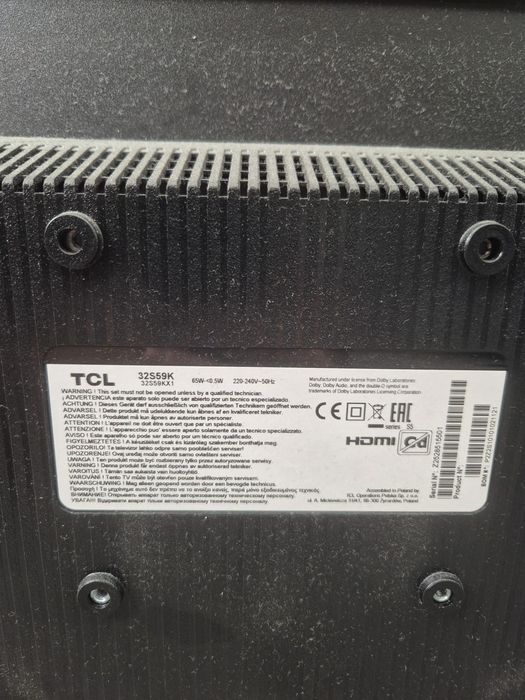 Televizor QLED Smart TCL 32S59K, Full HD, HDR, 80 cm