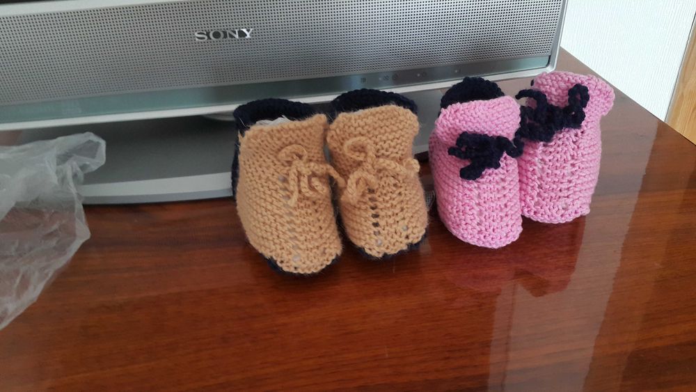 Пинетки, вязаные 12-13см