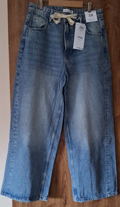 Дънки широки/ Чарстон /висока талия