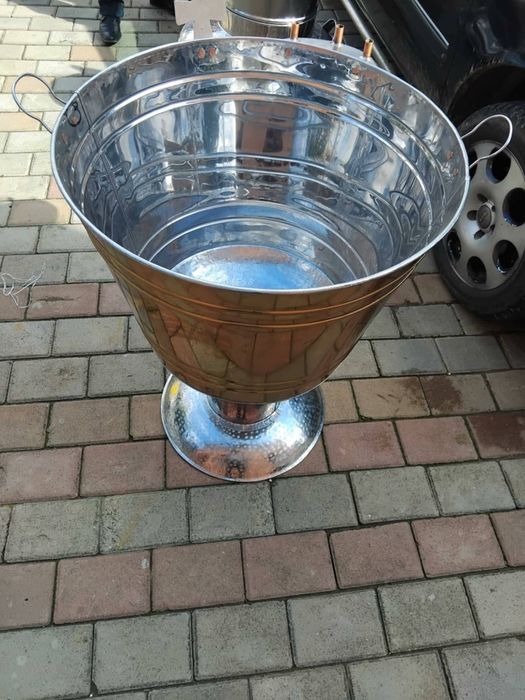 Vand cristelnița de botez din inox  auriu