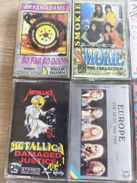 Casete audio rock & pop originale – Metallica, Guns N’ Roses, Elvis, Offspring – 40 lei/buc