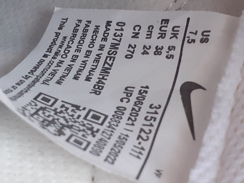 Adidași Nike Air Force 1 '07 All White – Mărimea 38 (Ca Noi)