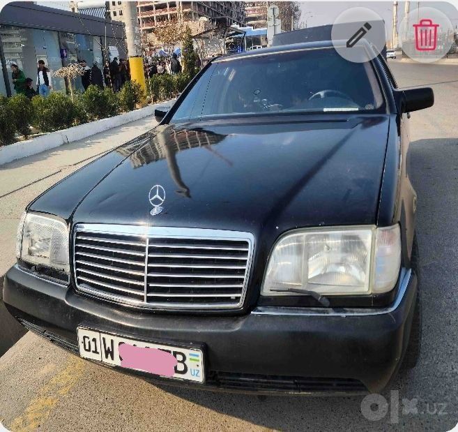 W140 long 1992. Qora