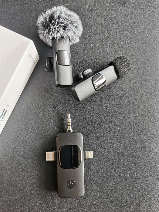 Безжичен микрофон за фотоапарат, лаптоп, смартфон, айфон,