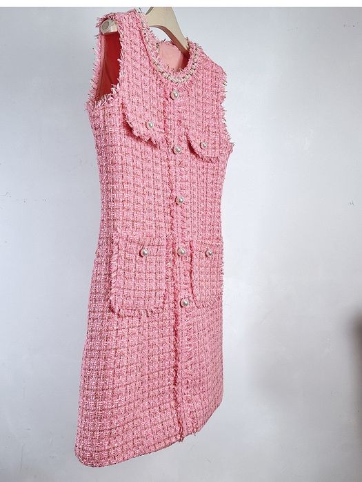 Дамска Рокля в Розов Цвят