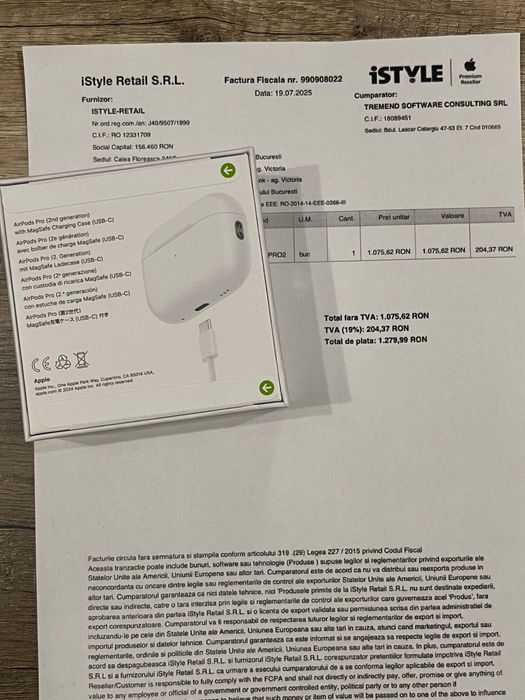 Airpods pro 2 - sigilate(urgent)