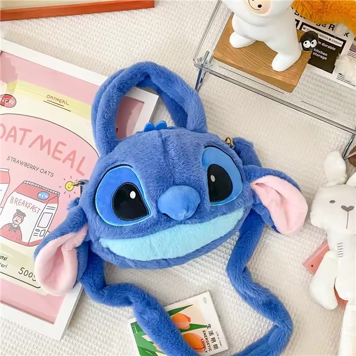Плюшена чанта Стич син цвят Stitch