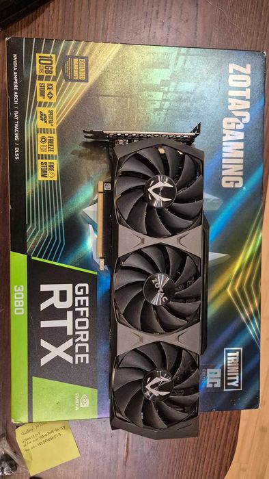 Видеокарти RTX 3080 Gigabyte, Gainward, Zotac, HP, MSI