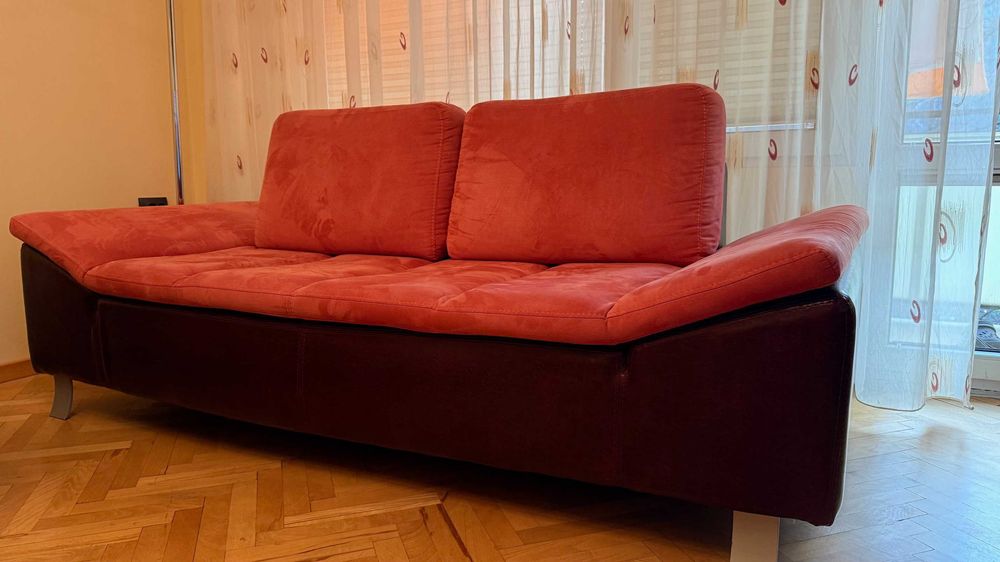 Комплект 2 дивана бордо - опция сън