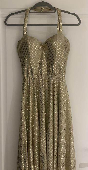 Rochie de seara aurie
