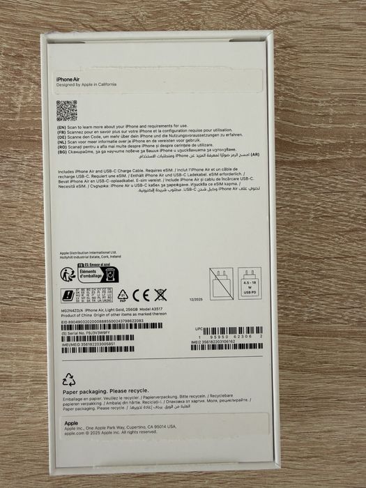 Iphone Air Gold 256BG