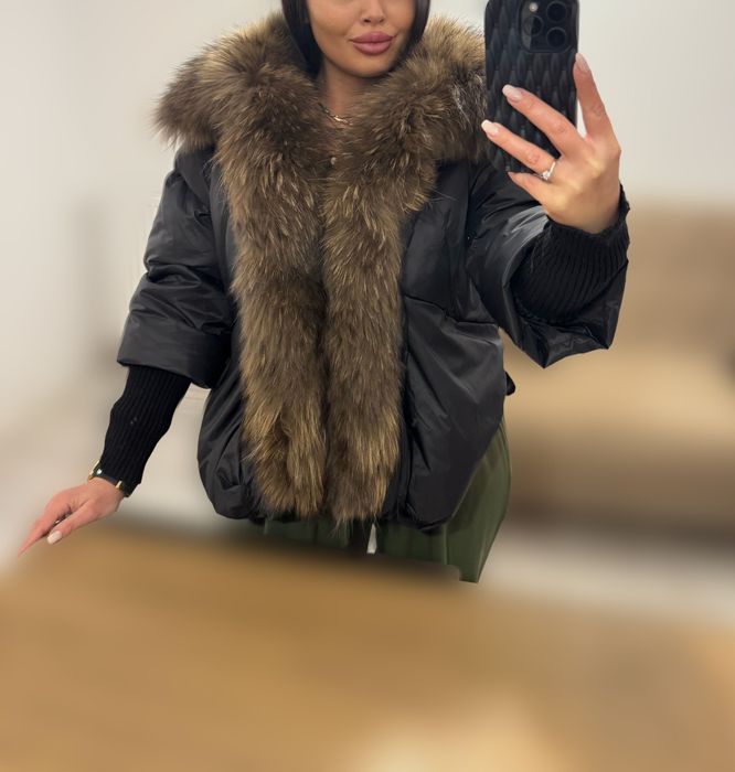 Geaca cu blana naturală