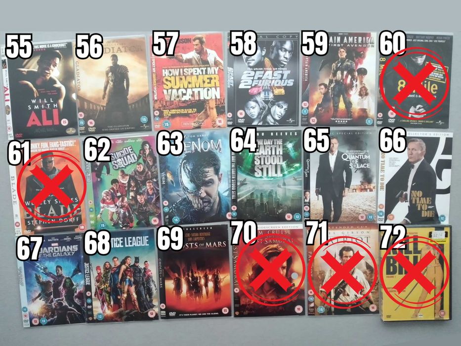 Екшън, Драма, Трилър, Ужаси Филми DVD's - Оригинални Филмови Дискове на Английски Език