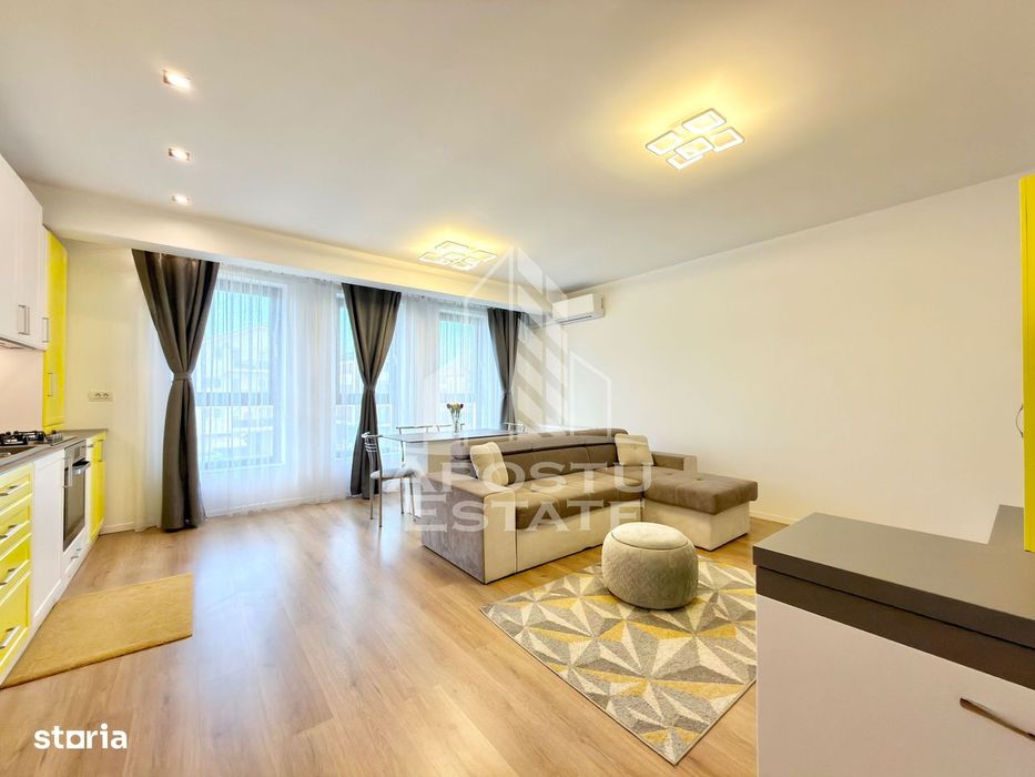 Apartament cu 3 camere mobilat la etajul 2 cu lift in Giroc la asfalt.