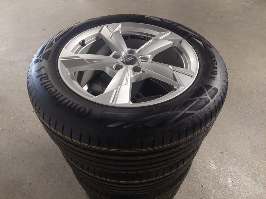 Jante Audi A6 C8 A4 Q3 Q5 pe 18 originale cu anvelope noi dot 2025