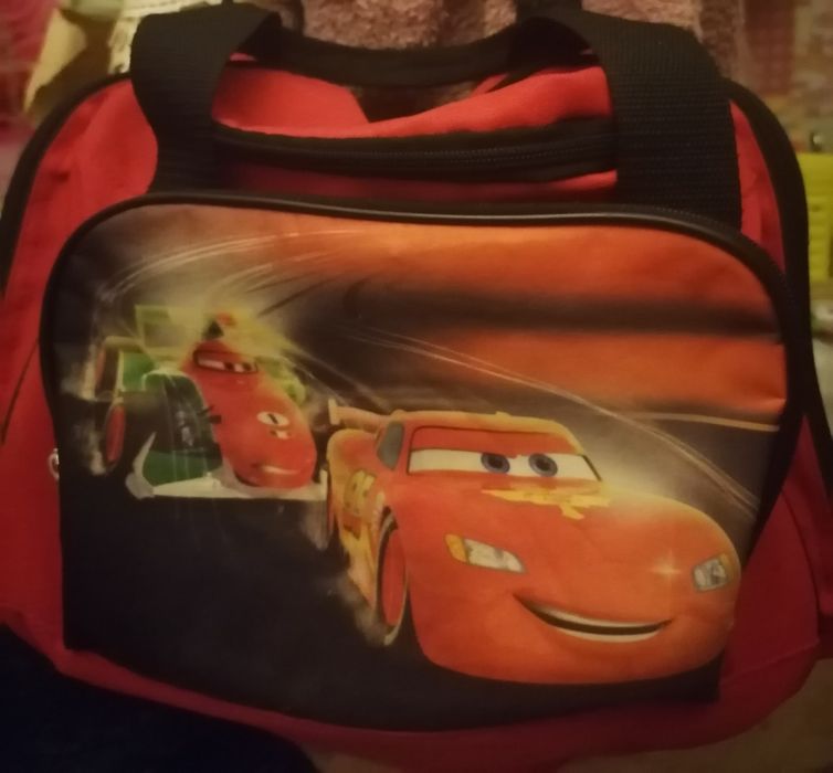 Сидушка в санки, сумка с машинками