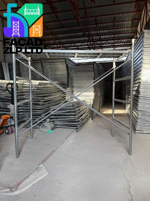 Леса нержавейка труба Ø40мм, стенка 2.2мм, усиленный поддон