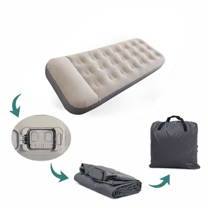 Надуваемо легло с помпа 190x73x22см