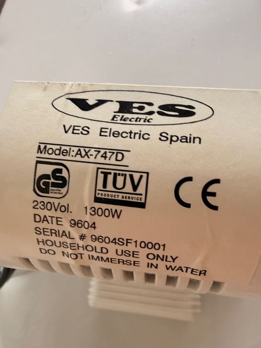 Аэрогриль VES Electric, Испания