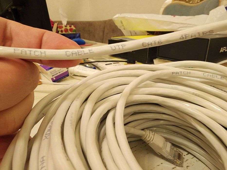 Кабель 30 метров витая пара UTP Cat. 6