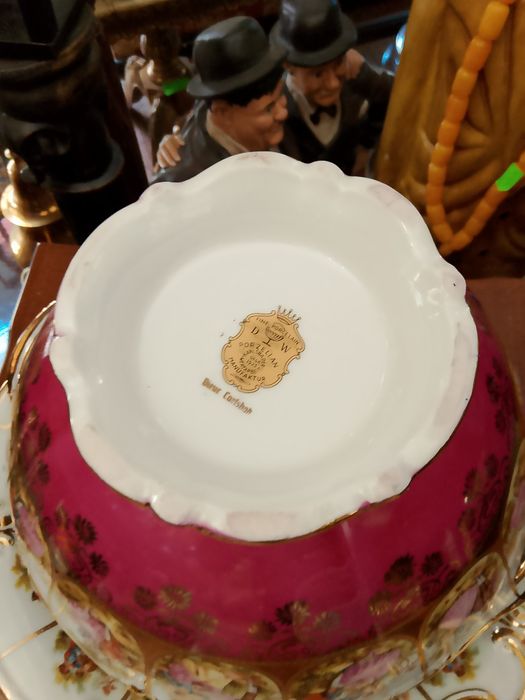 Порцеланов супник с поднос - D W Karlsbader Porzellan