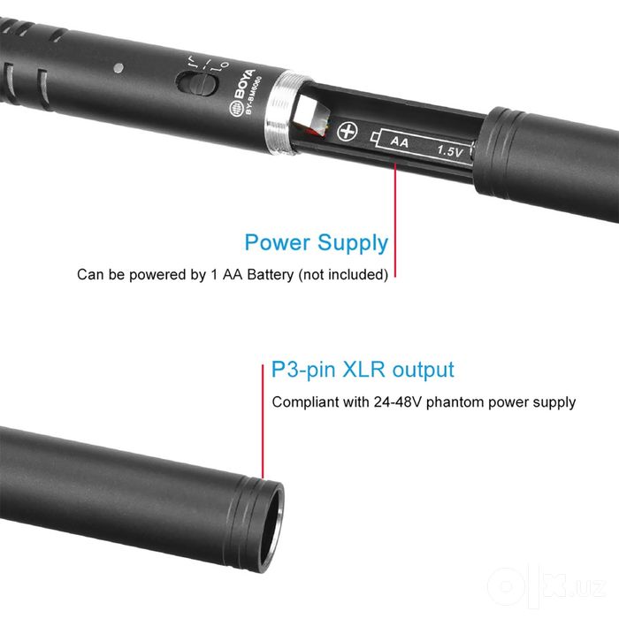 BOYA BY-BM6060L суперкардиоидный микрофон-пушка