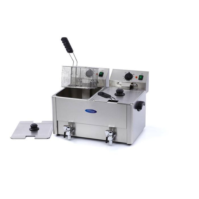 Friteuza 2 x 8 litri - 2 cosuri Maxima