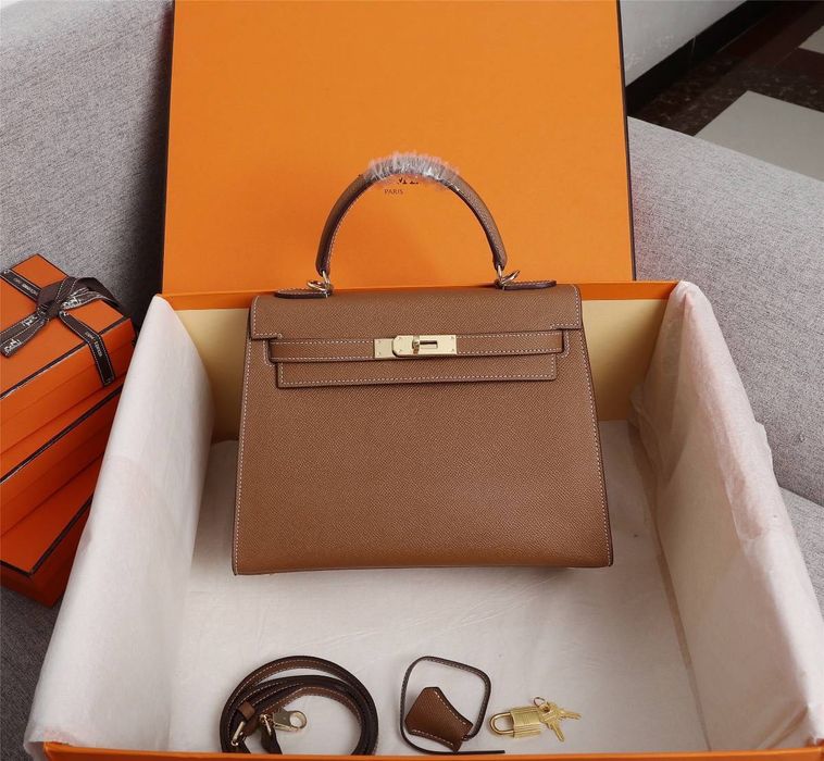 Hermès Mini Kelly II 22 cm – Gold / Camel
