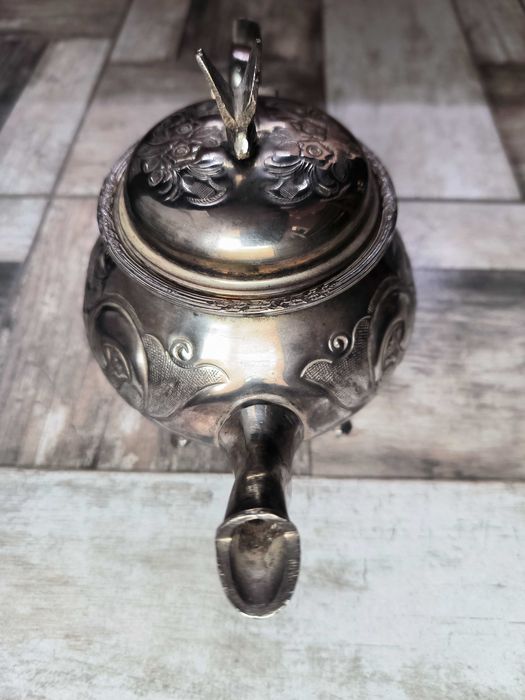 Старинен посребрен английски чайник/teapod - Антикварна стойност