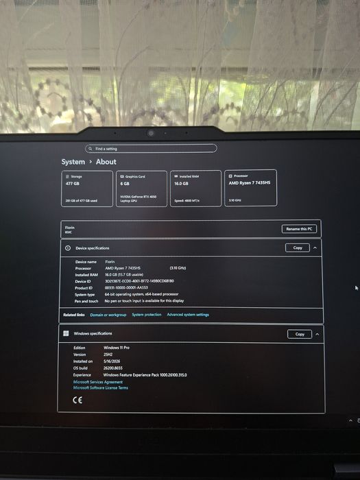 Vand Laptop LOQ 15