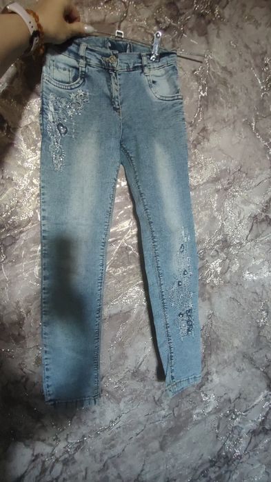 Джинсы на девочку 8-9-10 лет, штаны, брюки