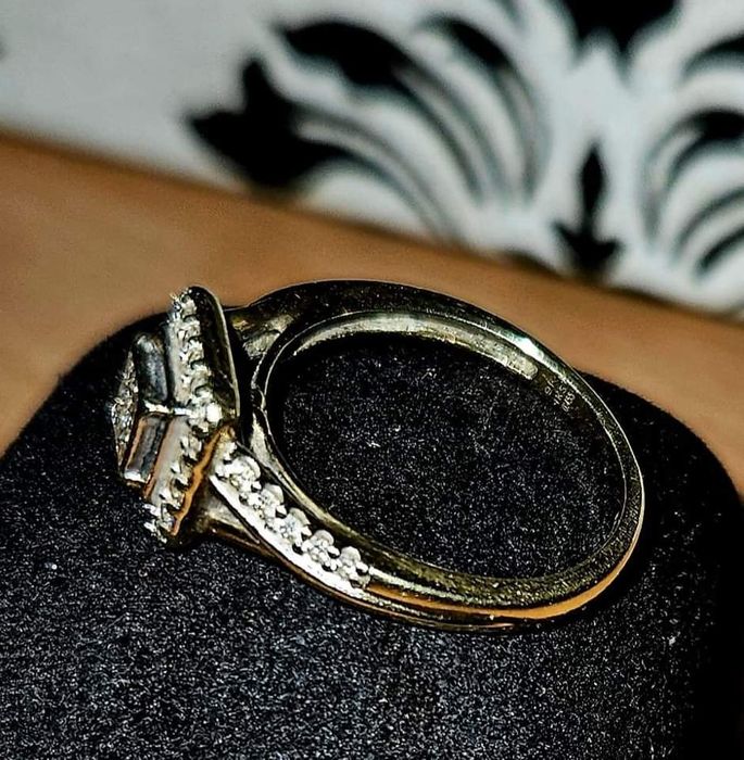 Inel cu diamante, bijuterii din aur de 14, 18, 9k.