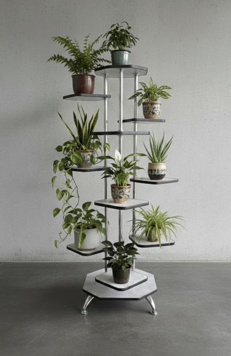 Стильная полка для цветов.