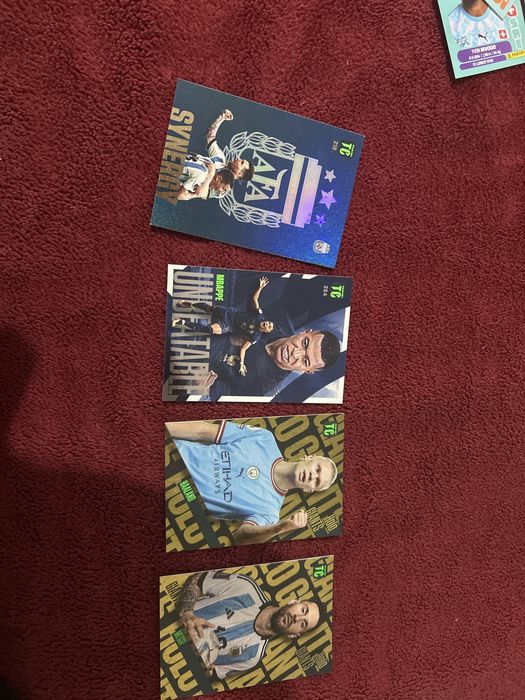 carduri panini 2023 rare cu messi mbappe haaland argentina