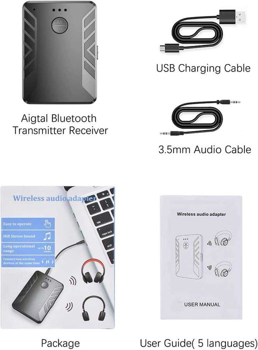 Bluetooth предавател и приемник, 2-В-1 Aigital