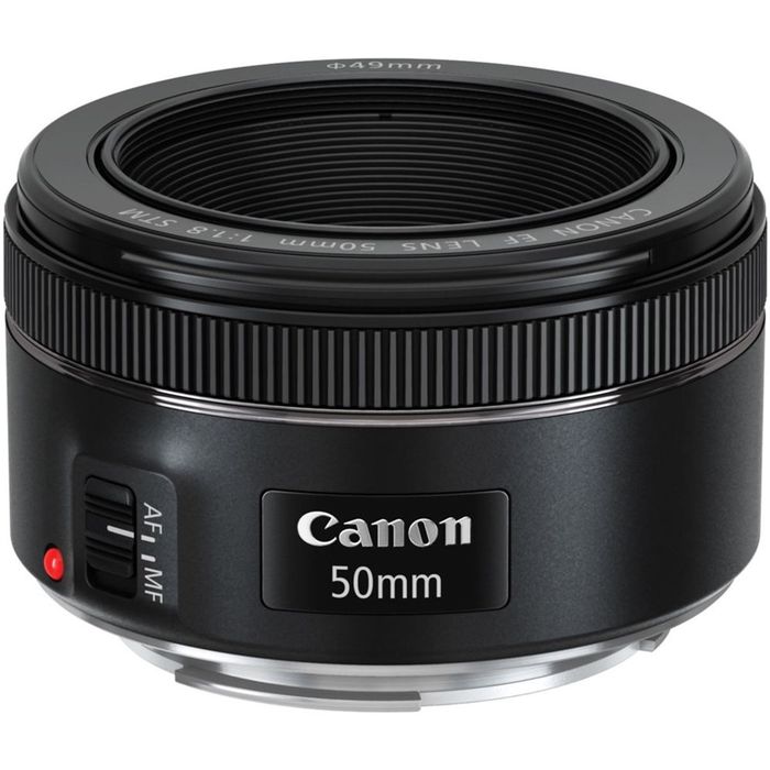 Canon EF 50mm Obiectiv Foto DSLR F1.8 STM și adaptor EF EFM