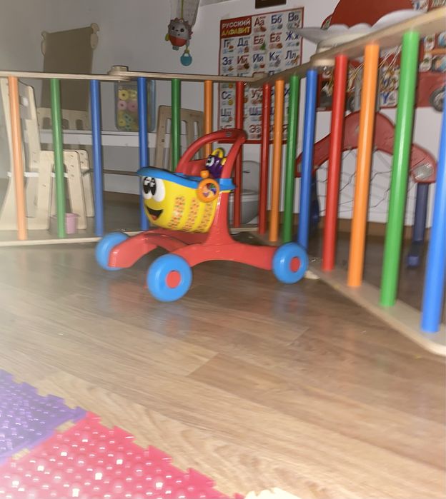 Говорящая тележка, ходунки-каталка chicco