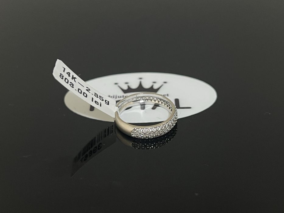 Bijuteria Royal CB : Inel dama aur alb 14k 2,35gr