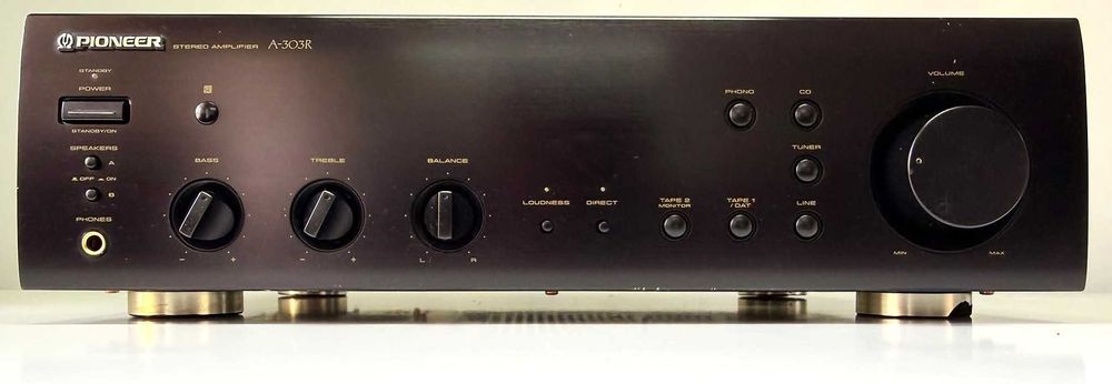 Pioneer A-303R Amplificator Stereo Direct Phono MM Japan 370W Borne Aurite
