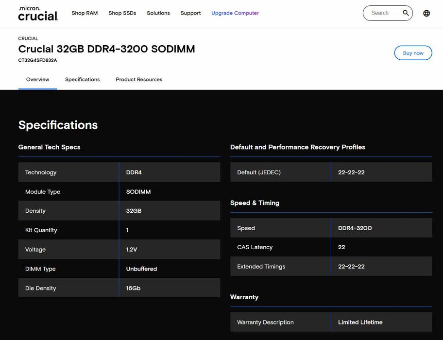 ОЗУ DDR4 64Gb 3200MHz