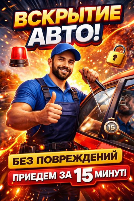 Вскрытие авто, на выезд