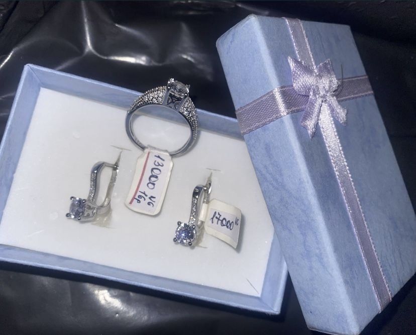 Женское серебро набор