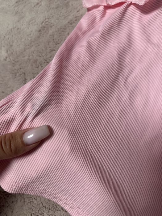 Розова блузка с дантелки